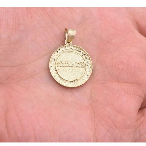 Real 10K Gold Last Supper Charm Nugget Border - Picture 4 of 4